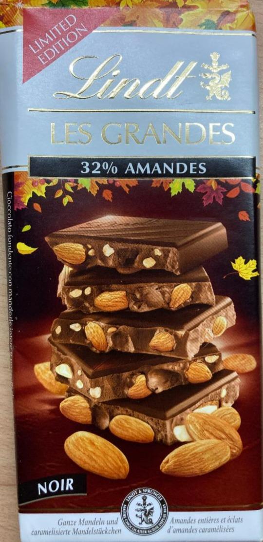 Fotografie - Les grandes 32% Amandes Noir Lindt