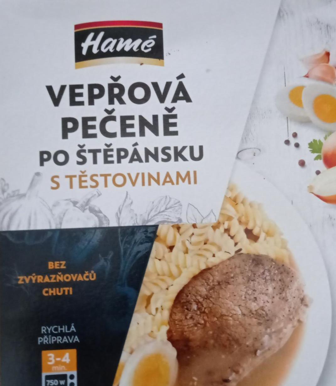 Fotografie - Vepřová pečeně po štěpánsku s těstovinami Hamé