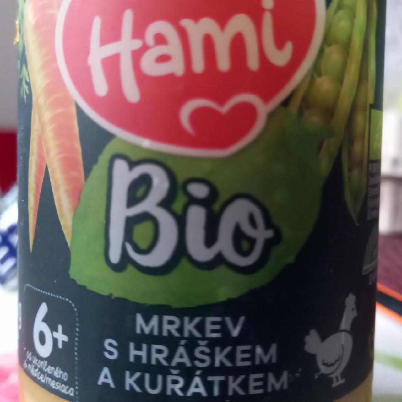 Fotografie - Bio mrkev s hráškem a kuřátkem Hami