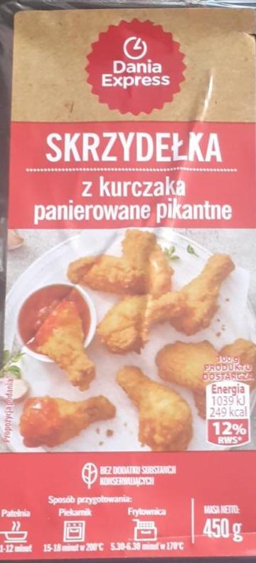 Fotografie - Skrzydełka z kurczaka panierowane pikantne Danie express