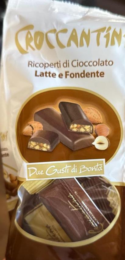 Fotografie - Croccantini ricoperti di cioccolato latte e fondente Due Gusti di Bonta
