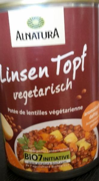 Fotografie - Bio Linsen Topf vegetarisch Alnatura