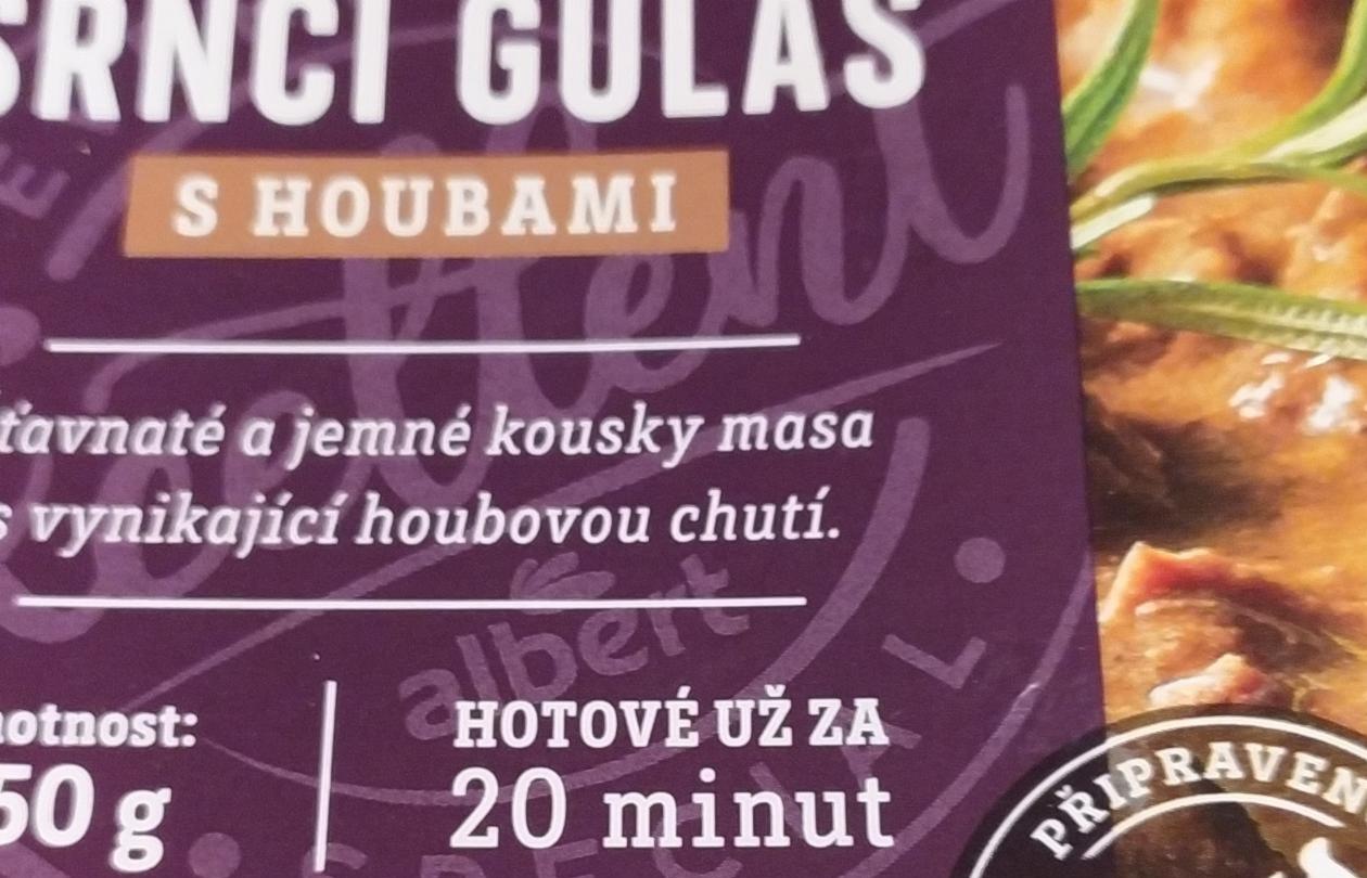 Fotografie - Srnčí guláš s houbami Albert Excellent