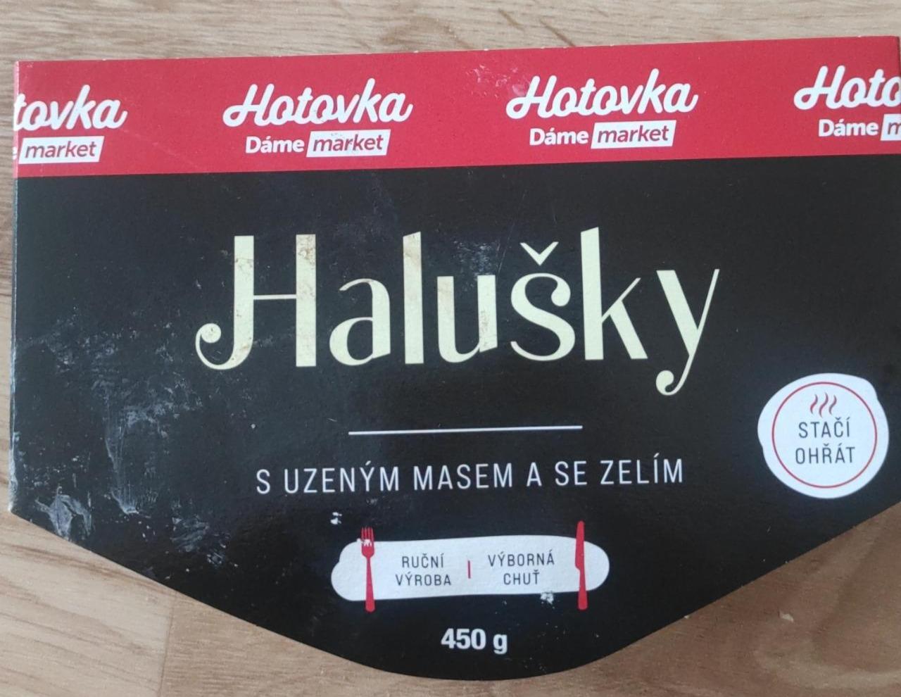 Fotografie - Hotovka Halušky s uzeným masem a se zelím Dáme Market