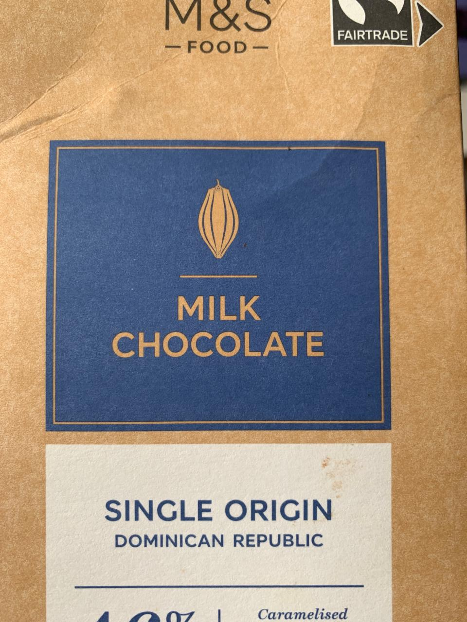 Fotografie - Milk chocolate 46% M&S Food