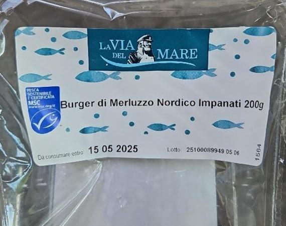 Fotografie - Burger di merluzzo nordico impantati La Vita del Mare