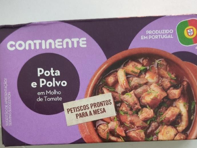 Fotografie - Pota e polvo em molho de tomate Continente