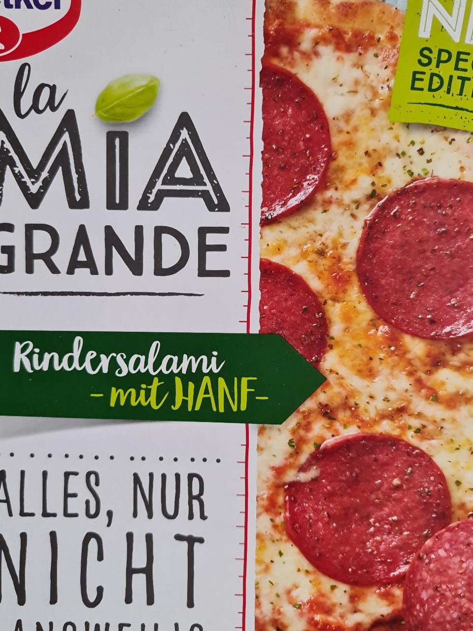 Fotografie - PIZZA Mia Grande Rindersalami
