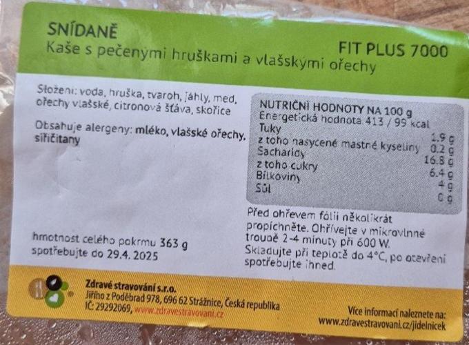 Fotografie - Kaše s pečenými hruškami a vlašskými ořechy Zdravé stravování