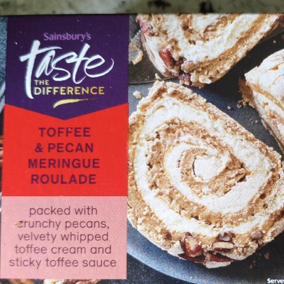 Fotografie - Toffee & pecan meringue roulade Sainsbury's