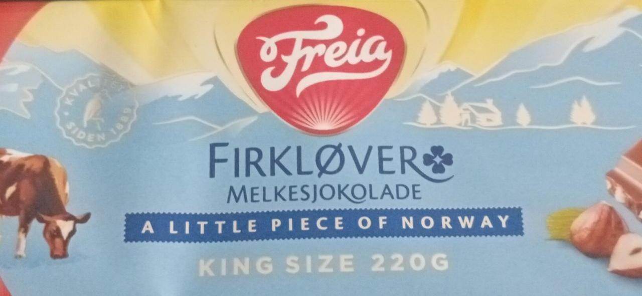 Fotografie - Firkløver melkesjokolade Freia