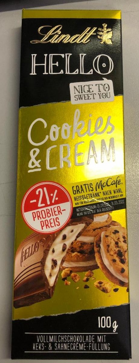Fotografie - Hello Cookies & Cream Lindt