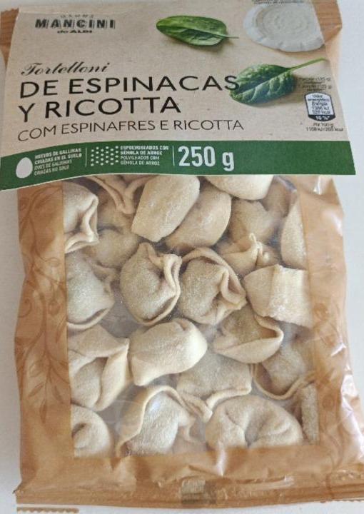 Fotografie - Tortelloni de espinacas y ricotta mamma Mancini De aldi