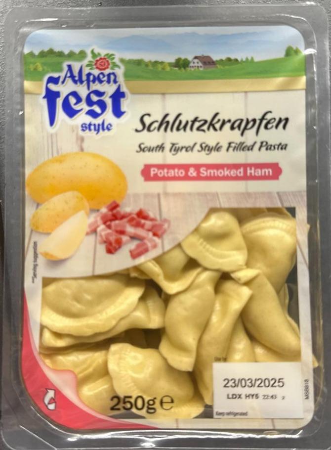 Fotografie - Schultzlrapfen potato & smoked ham Alpen fest style