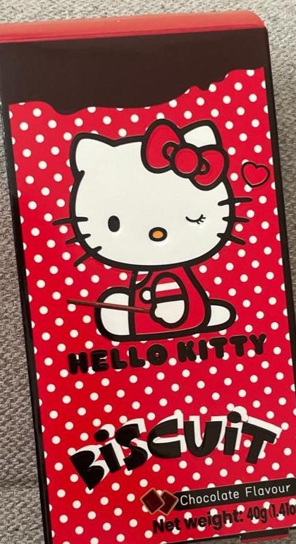 Fotografie - Biscuit chocolate flavour hello kitty