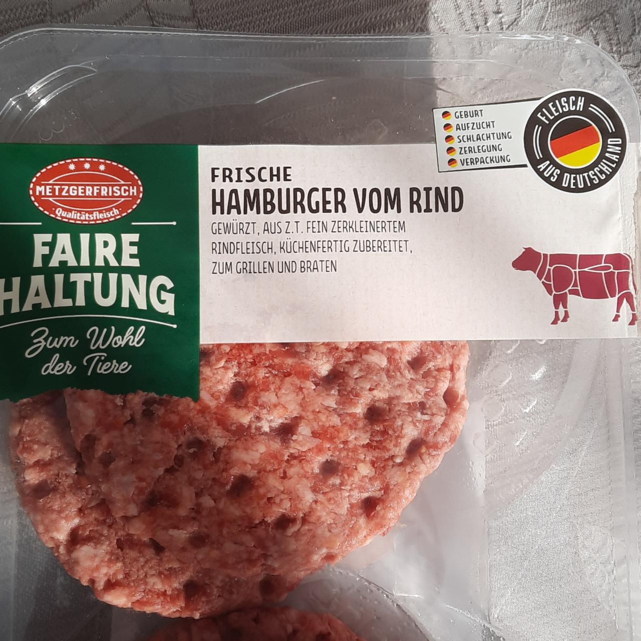 Fotografie - Frische hamburger vom rind Metzgerfrisch