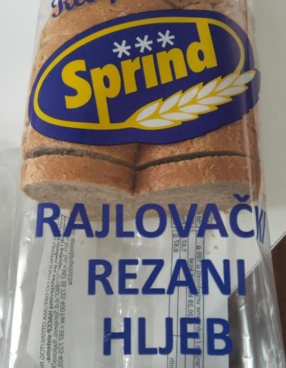 Fotografie - Rajlovački rezani hljeb Sprind