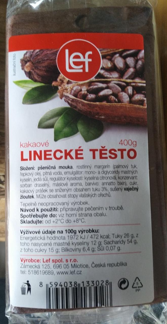 Fotografie - Linecké těsto kakaové Lef