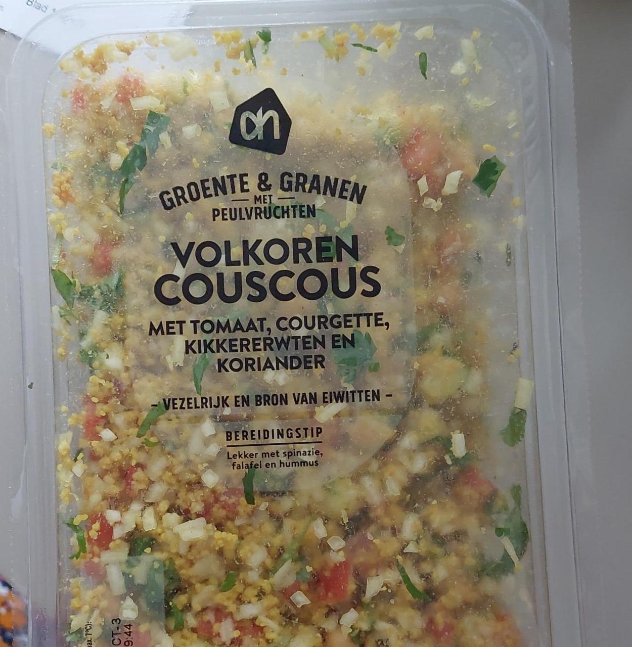 Fotografie - Volkoren Couscous met tomaat, courgette, kikkererwten en koriander AH