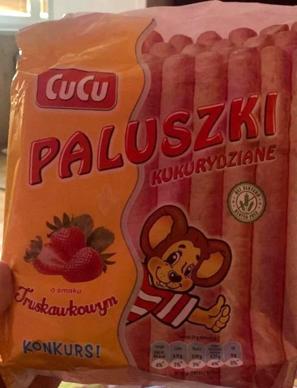 Fotografie - Paluszki kukurydziane o smaku truskawkowym CuCu