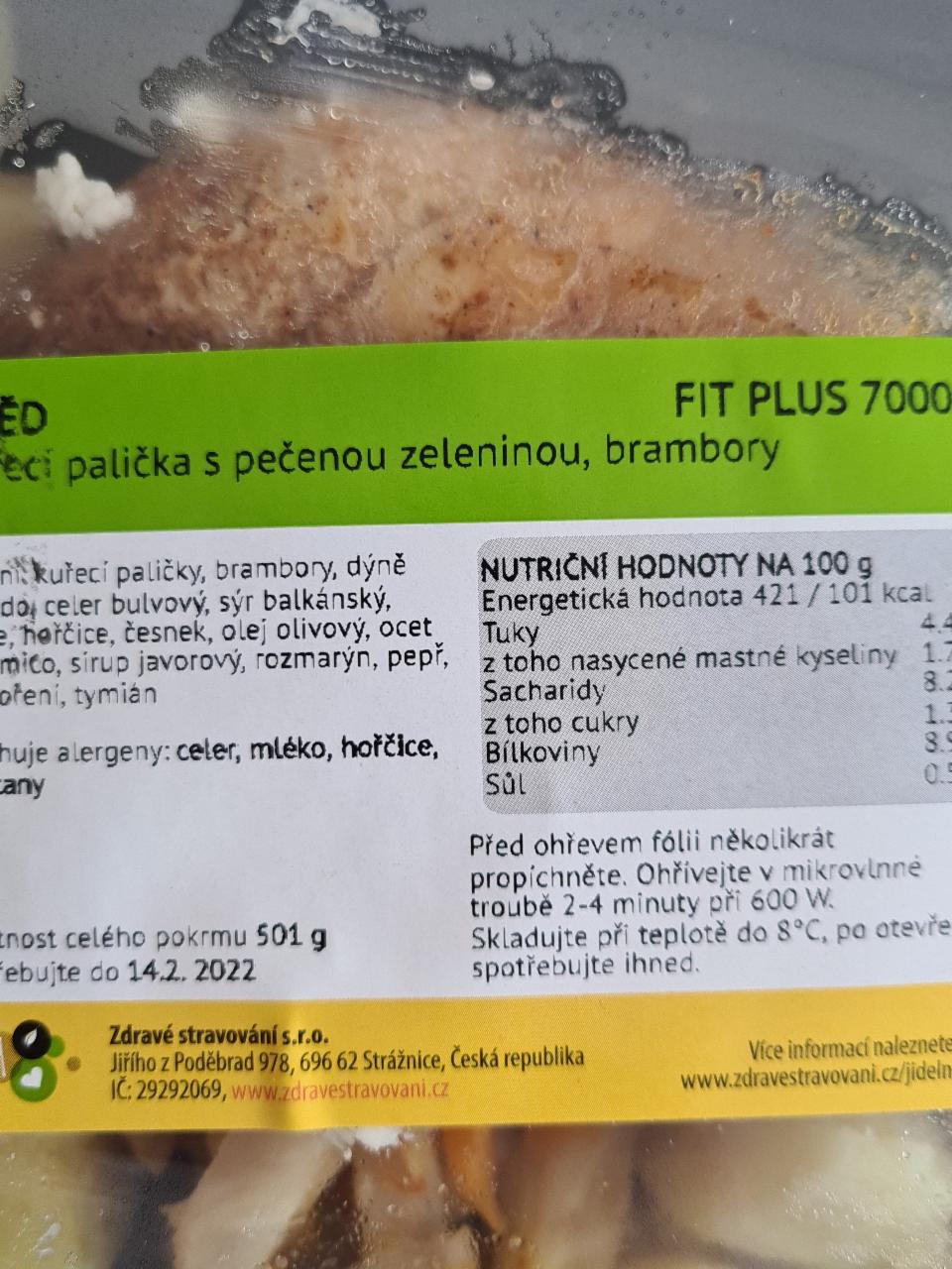 Fotografie - Kuřecí palička s pečenou zeleninou, brambory Zdravé stravování
