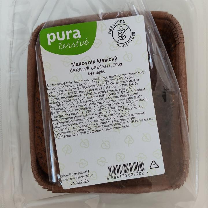 Fotografie - Pura čerstvé makovník klasický