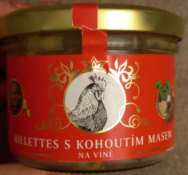Fotografie - Rillettes s kohoutím masem na víně Vineco