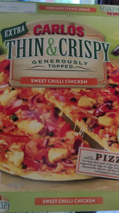 Fotografie - Thin & crispy Sweet chilli chicken pizza Carlos Aldi