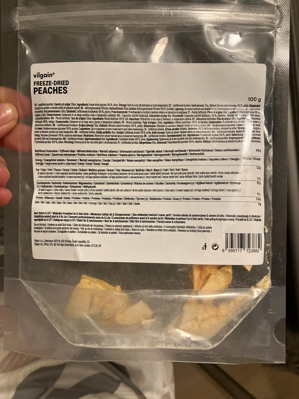 Fotografie - Freeze-dried peaches Vilgain