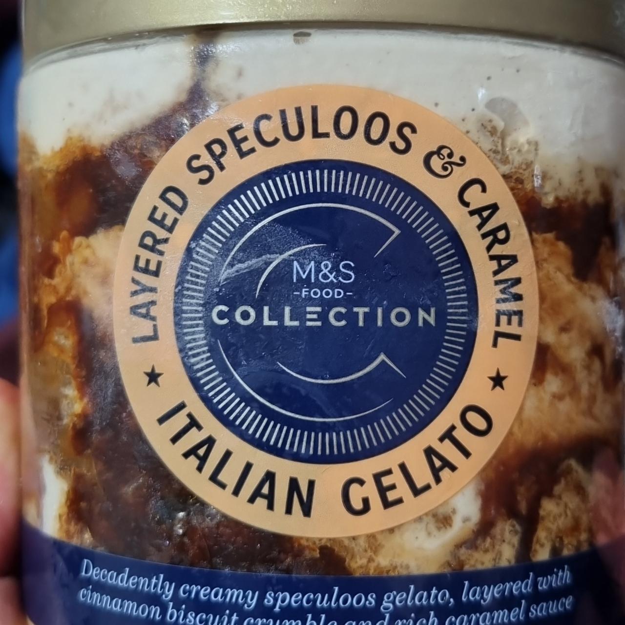 Fotografie - Layered Speculoos & Caramel Italian Gelato M&S Food