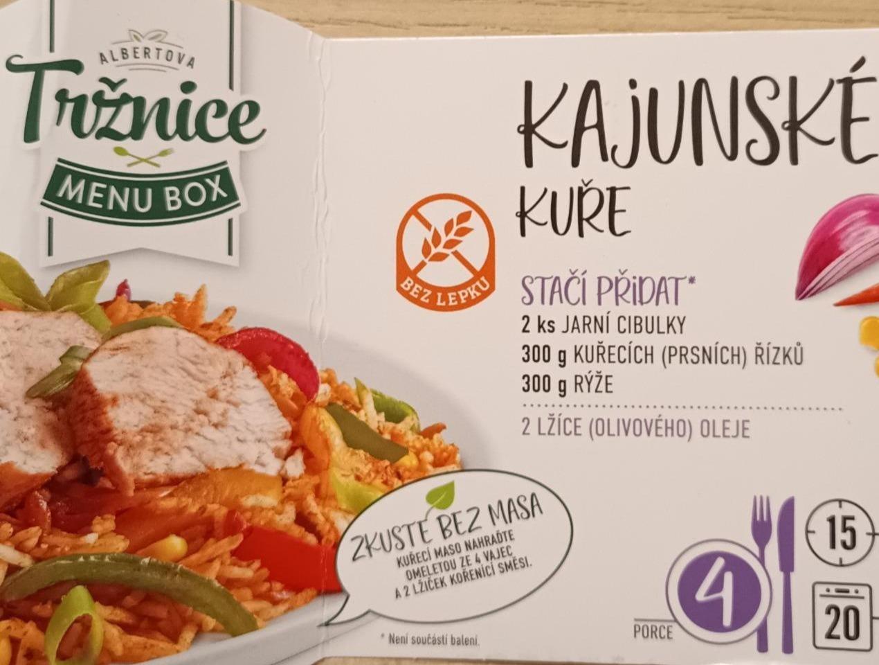 Fotografie - Kajunské kuře menu box Albertova Tržnice