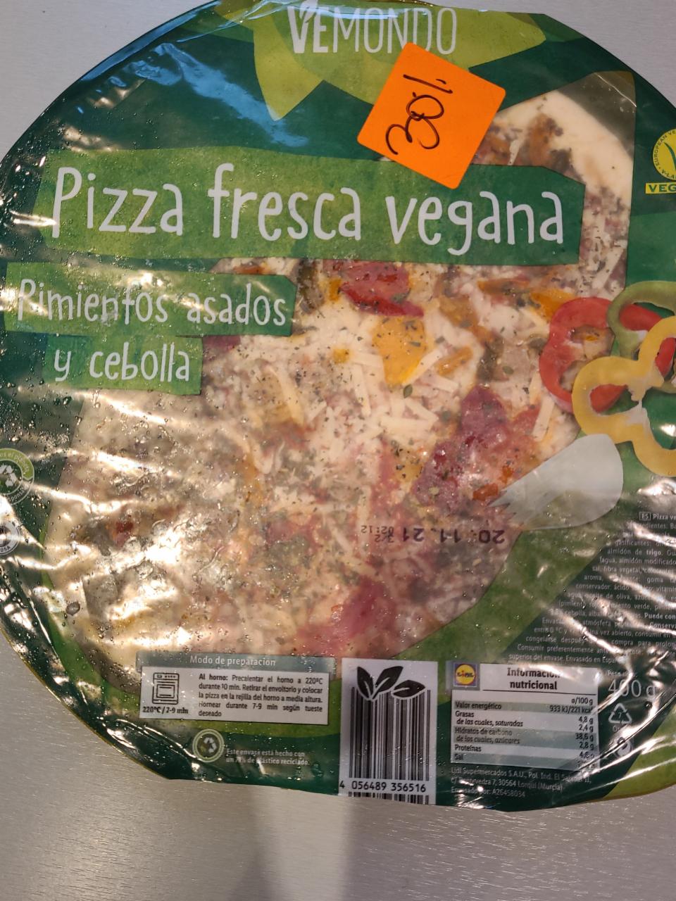 Fotografie - Pizza Fresca Vegana