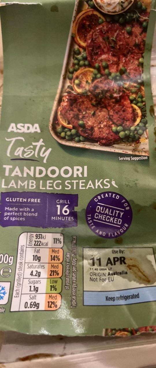 Fotografie - Asda Tasty tamdoori Lamb steaks