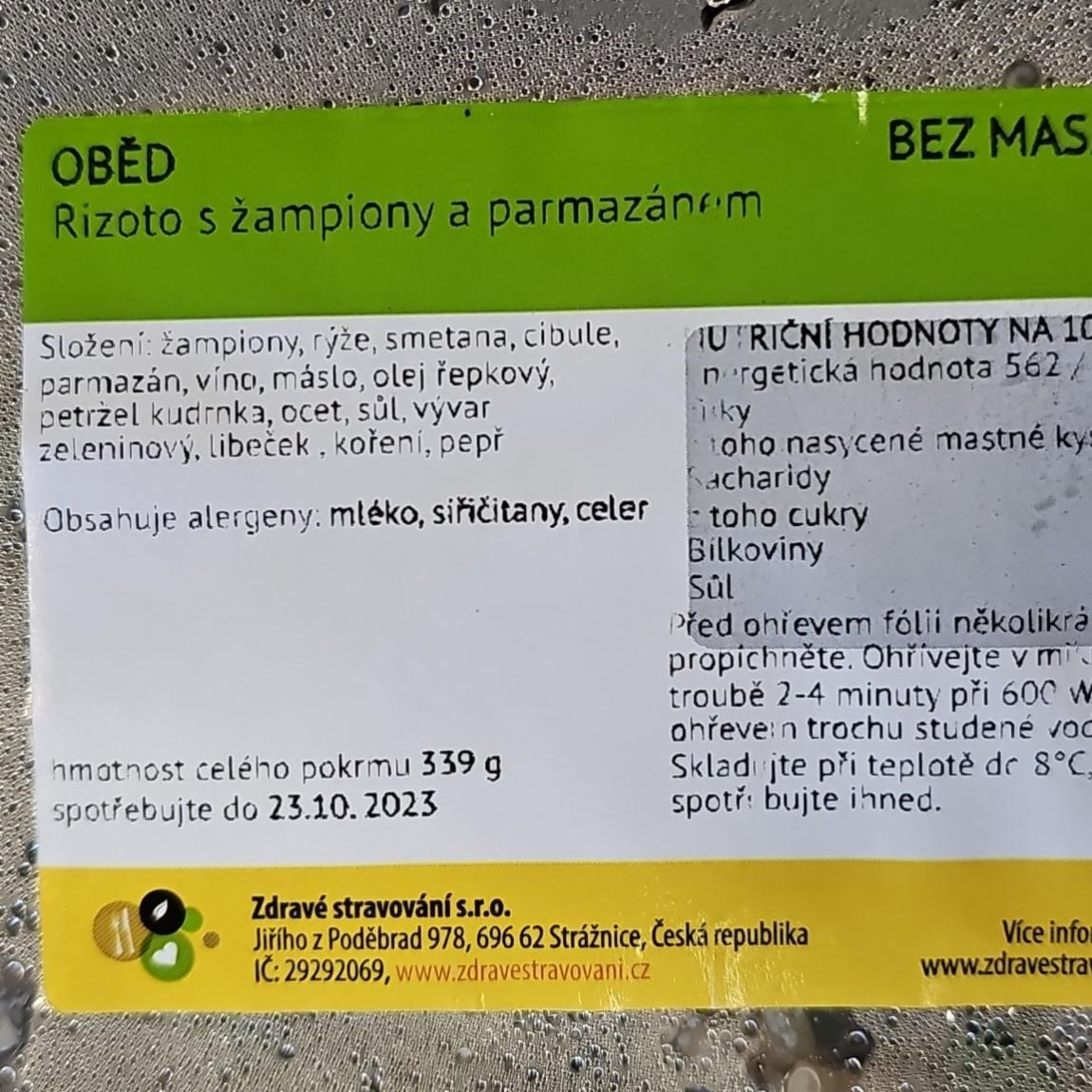 Fotografie - Rizoto se žampiony a parmazánem Zdravé stravování