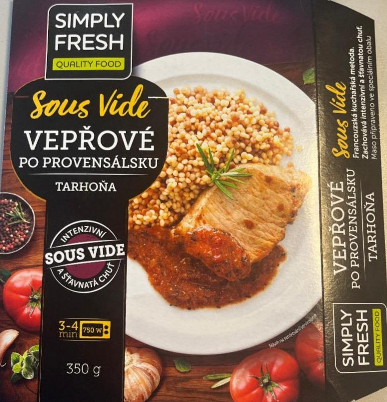 Fotografie - Sous Vide vepřové po provensálsku a tarhoňa Simply Fresh