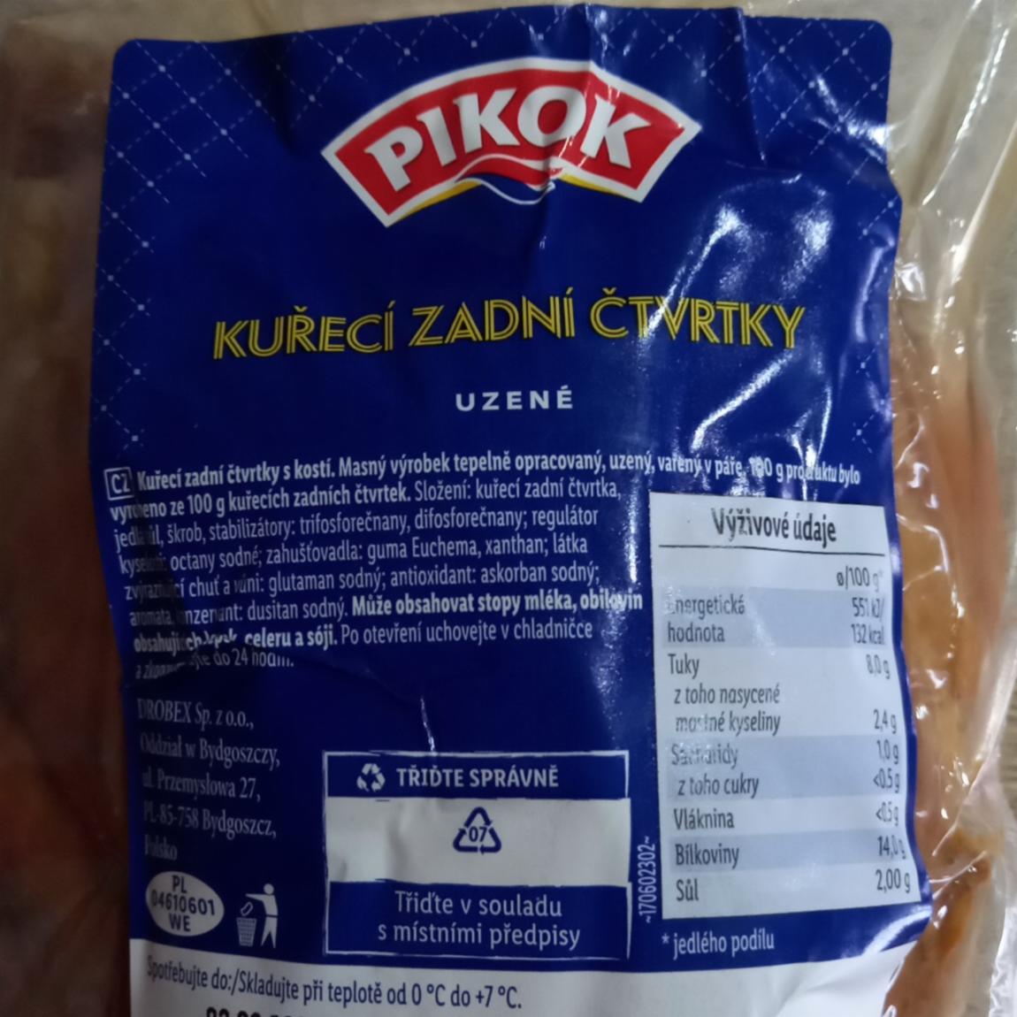 Fotografie - Kuřecí zadní čtvrtky uzené Pikok