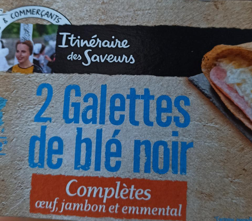 Fotografie - galette de blé noir complet