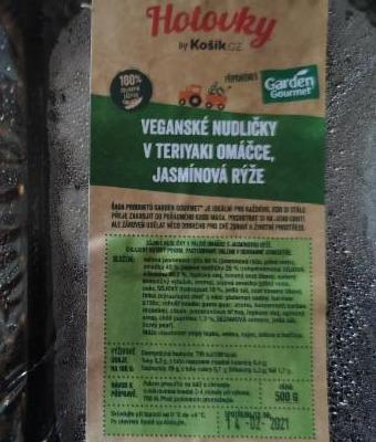 Fotografie - Veganské nudličky v teriyaki omáčce, jasmínová rýže Košík.cz