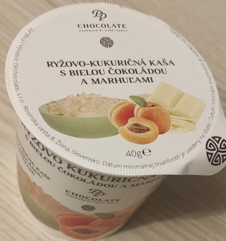 Fotografie - Chocolate ryžovo-kukuričná kaša s bielou čokoládou a marhuľami