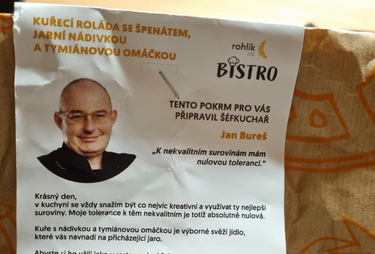 Fotografie - Kuřecí roláda se špenátem, jarní nádivka, tymiánová omáčka Rohlik.cz