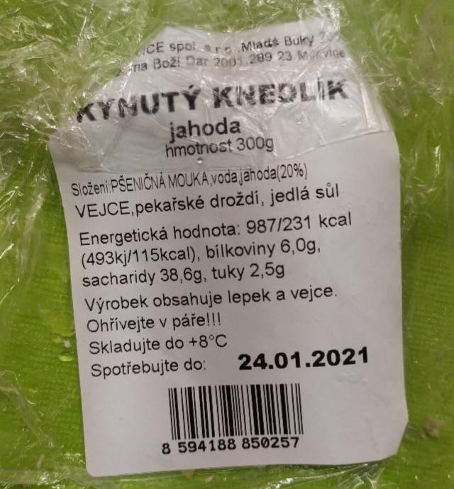 Fotografie - Kynutý knedlík jahoda Mladé Buky