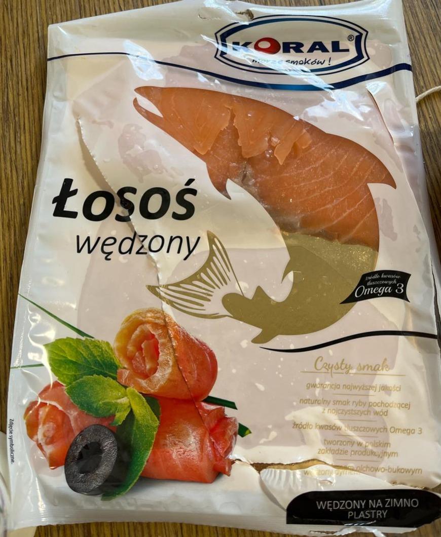 Fotografie - Losos wedzony na zimno plastry Koral