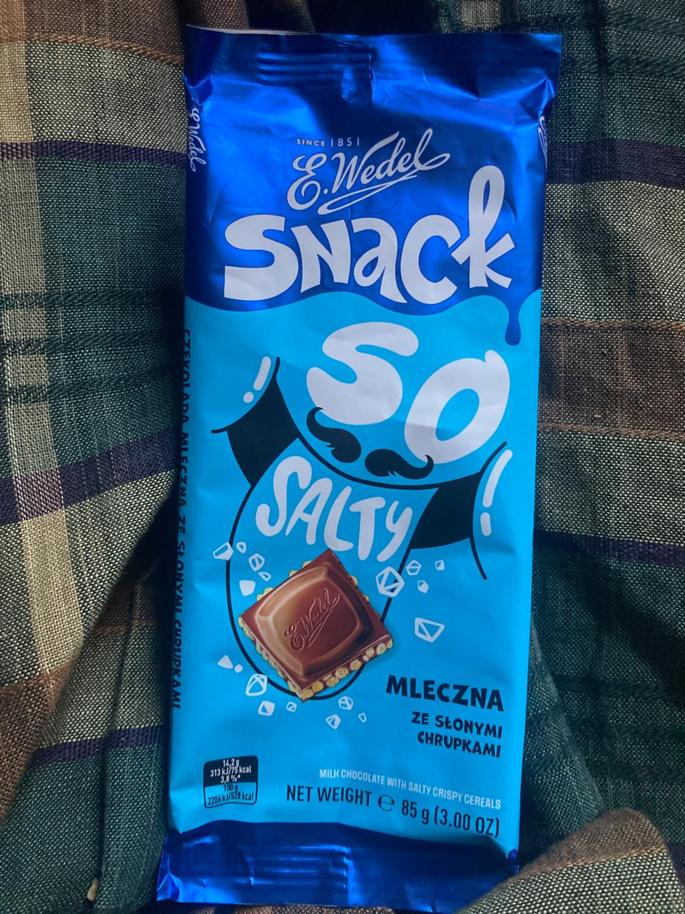 Fotografie - Snack so salty mleczna ze slonymi chrupkami E.Wedel