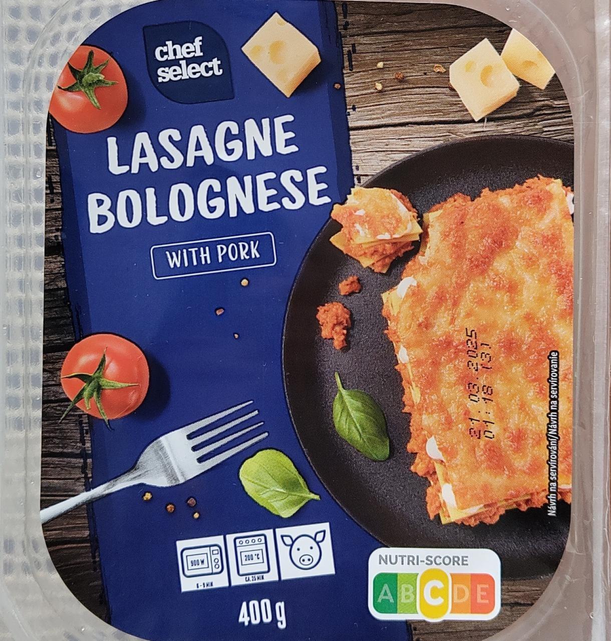 Fotografie - Lasagne bolognese with pork Chef Select