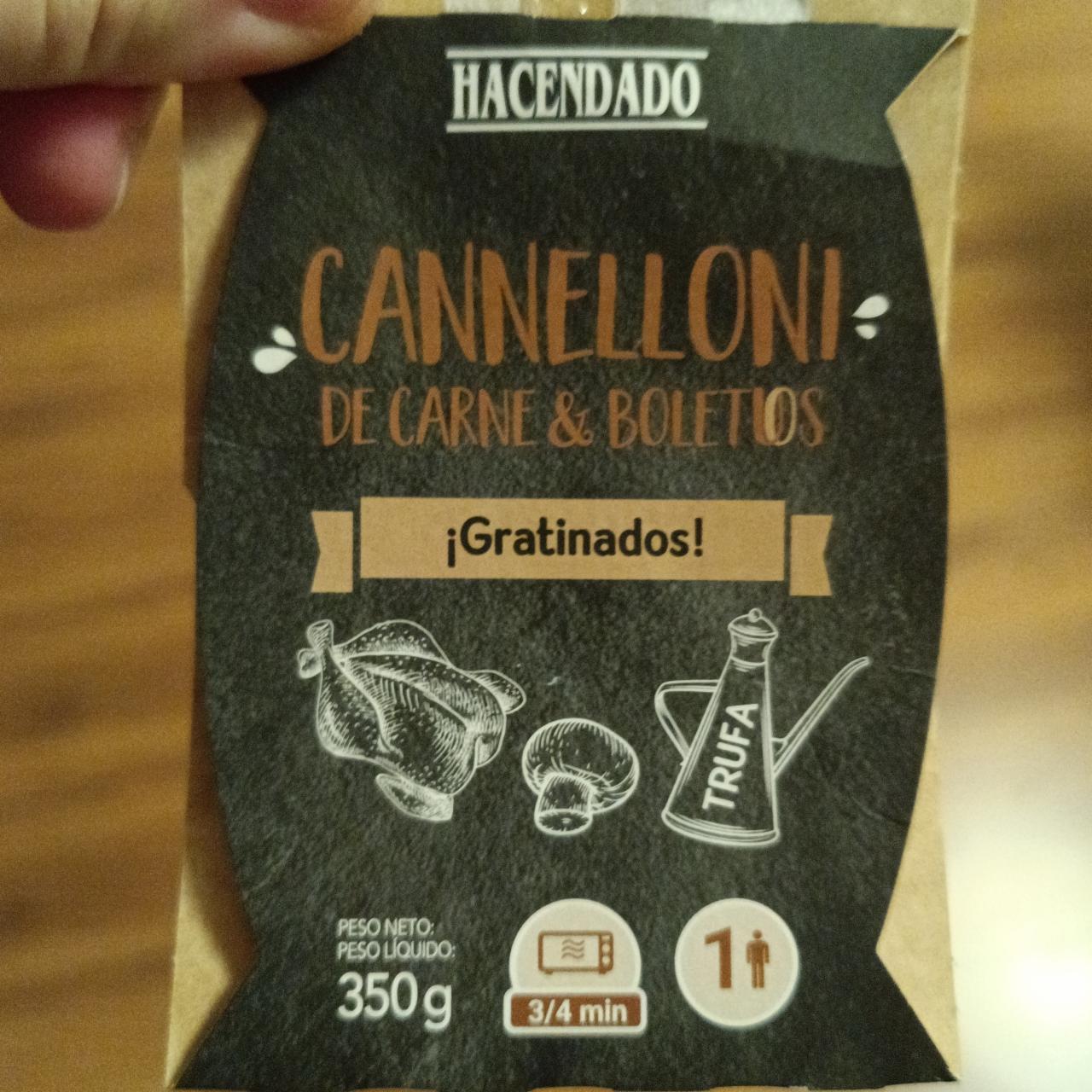 Fotografie - Cannelloni de carne & boletous Hacendado