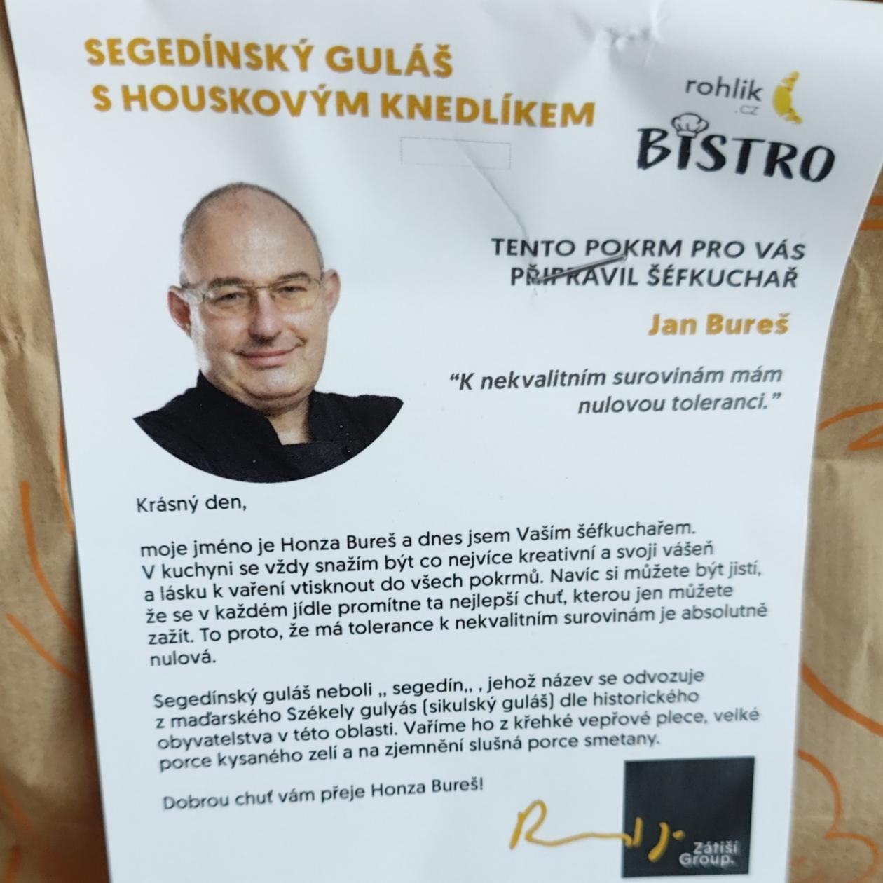 Fotografie - Segedínský guláš s houskovým knedlíkem Rohlik.cz