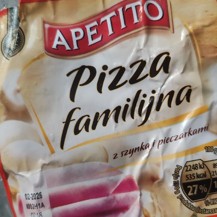Fotografie - Pizza familijna z szynką i pieczarkami Apetito