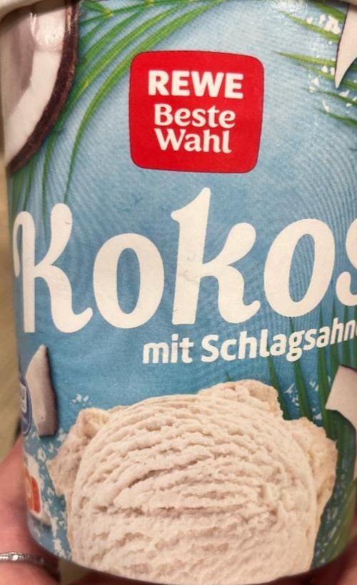 Fotografie - Kokos mit Schlagsahne Rewe beste wahl