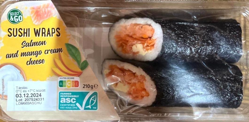 Fotografie - Sushi wraps salmon and mango cream cheese Select&Go