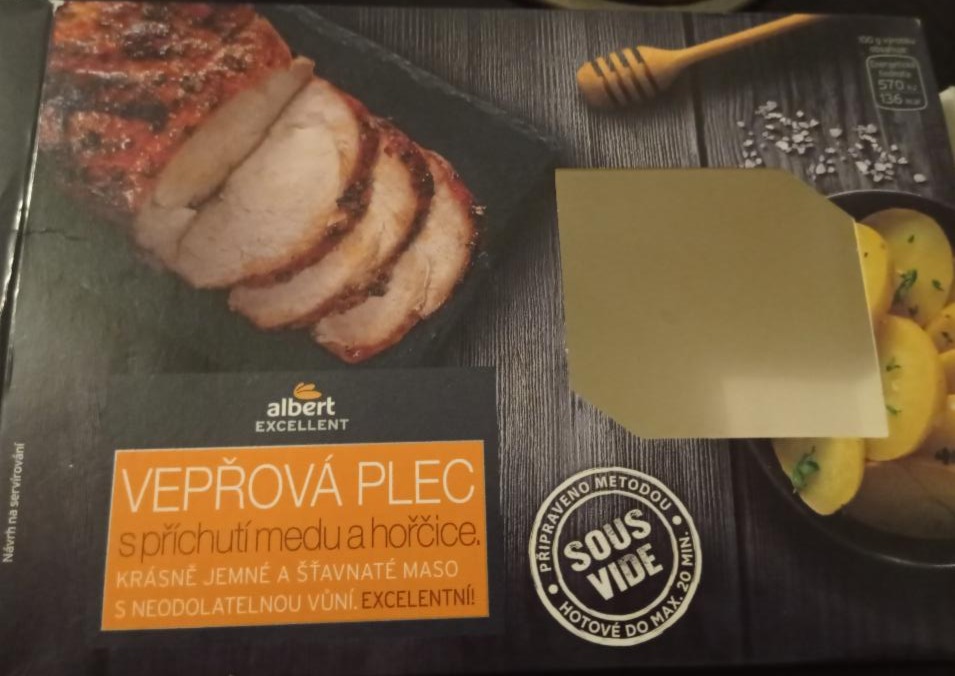 Fotografie - Vepřová plec Sous Vide s příchutí medu a hořčice Albert Excellent